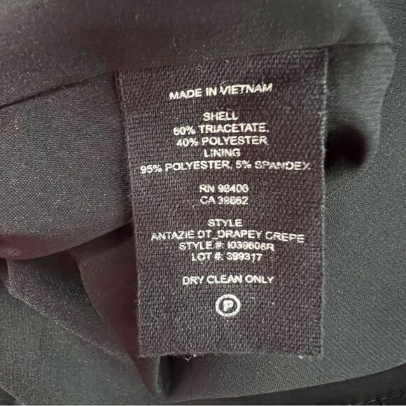 THEORY Antazie DT Drapey Crepe Short Shift Dress - Picture 10 of 10